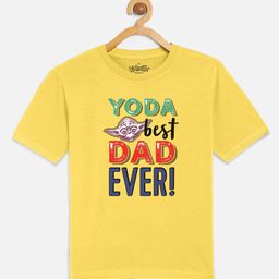 Kids Ville Boys Yellow Star Wars Printed Cotton Pure Cotton T-shirt-image-41