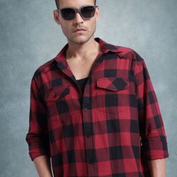 The Roadster Life Co. Checked Pure Cotton Relaxed Fit Casual Shirt-image-72