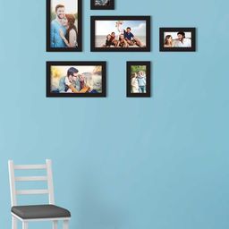 Art Street Set Of 6 Black Solid Individual Wall Photo Frames-10