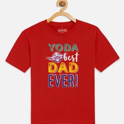 Kids Ville Boys Red Star Wars Printed Cotton  Pure Cotton T-shirt-image-96
