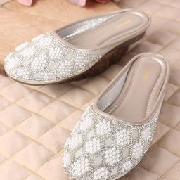 Anouk Women Embellished Ethnic Mules Flats-38