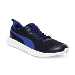Puma Men Navy Blue Mesh Mid-Top Running Shoes 37116502-33