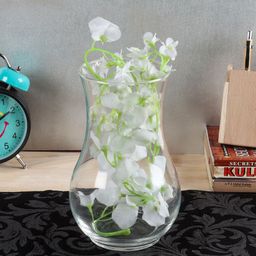 INCRIZMA Transparent Glass Flower Vase-3