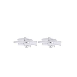 bodha 925 Silver-Plated Rifle Gun Design Fancy Cufflinks-image-59