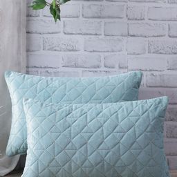 eyda Blue Set of 2 Velvet Rectangle Cushion Covers-image-73