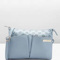 Caprese Geometric Printed Structured Sling Bag-17