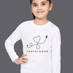 NUSYL Girls Travel Mood Printed Cotton T-shirt-picture-2