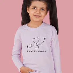 NUSYL Girls Travel Mood Printed Cotton T-shirt-picture-43