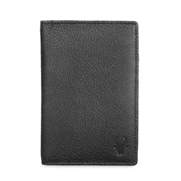 WildHorn Unisex Black Solid Passport Holder-image-49