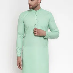 Jompers Band Collar Straight Kurta-image-92