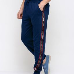 Maniac Men Navy Blue Solid Joggers-image-46