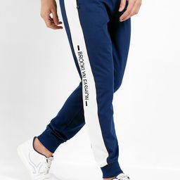 Maniac Men Navy Blue Solid Joggers-image-94