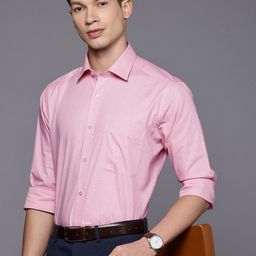 Raymond Slim Fit Checked Pure Cotton Formal Shirt-image-82