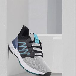 Campus Men Grey & Black Mesh Running Shoes-picture-27