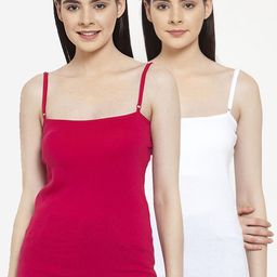Friskers Women Pack Of 2 Solid Camisoles E-02-07-image-75