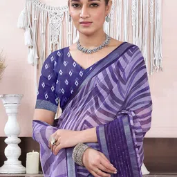 KALINI Sequinned Woven Design Saree-image-25