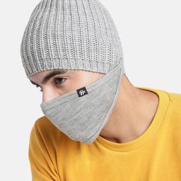 Roadster Unisex Grey Self Design Beanie-26