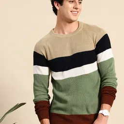 Mast & Harbour Acrylic Striped Pullover-picture-32