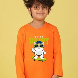 NUSYL Boys Graphic Printed Cotton T-shirt-image-15