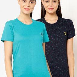 VIMAL JONNEY Women Pack of 2 Printed T-shirts-image-28