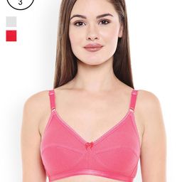 Bodycare Pack of 3 Solid Non-Wired Non Padded Everyday Bras E1517COPERE-picture-48