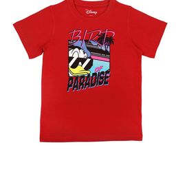 Disney by Wear Your Mind Boys Red Printed Pure Cotton T-shirt-image-15