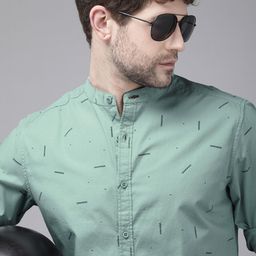 Roadster Men Blue Opaque Printed Casual Shirt-image-53