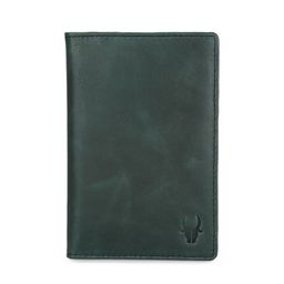 WildHorn Unisex Green Solid Leather Passport Holder-image-65