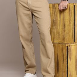 The Roadster Life Co. Men Straight Fit Pure Cotton Jeans-image-4