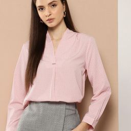her by invictus Printed Shirt Style Formal Top-image-5