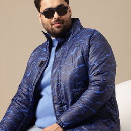 Sztori Plus Size Printed Padded Jacket-19