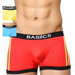 BASIICS by La Intimo Men Pack of 3 Trunks BCSTR010C136-47
