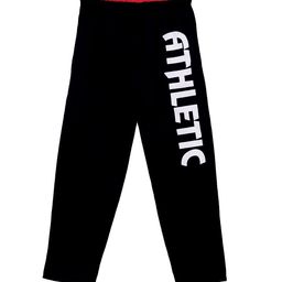 SWEET ANGEL Boys Black & White Printed Straight-Fit Cotton Track Pants-image-77