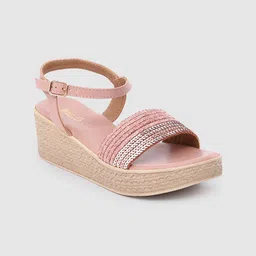 Inc 5 Women Embellished Open Toe Wedges-43