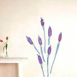 rawpockets Purple Watecolor Flower Wall Stickers-picture-37