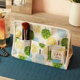 Cortina Unisex White & Green Printed Handbag Organiser-49