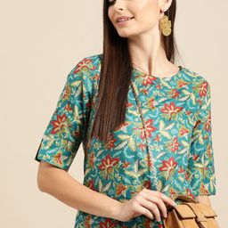 Anouk Women Ethnic Motifs Printed Straight Kurta-29
