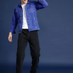 Mast & Harbour Pure Cotton Denim Jacket-picture-16