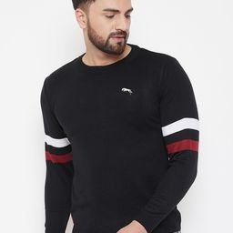 JUMP USA Men Black Solid Pullover Sweater-image-57