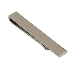 PELUCHE Unisex Grey Solid Slim Tie Pin-18