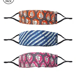 Ariana Pack Of 3 Printed 7-Ply 5 Layer SSMMS Filter Reusable Pure Cotton Cloth Masks-image-16