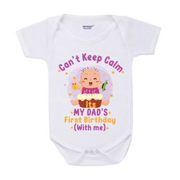 KNITROOT Infant Kids White & Purple Printed Bodysuit-13
