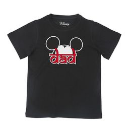 Disney by Wear Your Mind Boys Black Mickey Mouse Printed Pure Cotton T-shirt-image-84