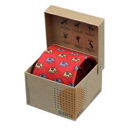 Tossido Men Red Printed Broad Tie-image-37
