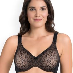 Ultimo Non Padded Wired Minimizer Lace Bra - E0007-picture-17