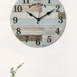 RANDOM Multicoloured Round Printed Analogue Wall Clock-6