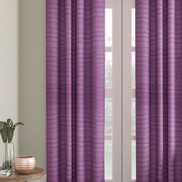 Soumya Purple Set of Single Door Curtains-42