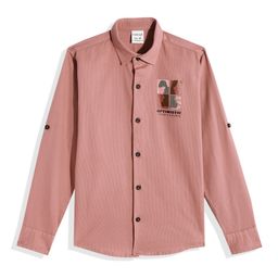 CAVIO Boys Solid Cotton Linen Shirt-image-22