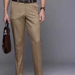 Louis Philippe Men Slim Fit Formal Trousers-picture-9