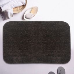 BIANCA Brown Solid 1850 GSM Microfibre Anti-Skid Bath Rug-38